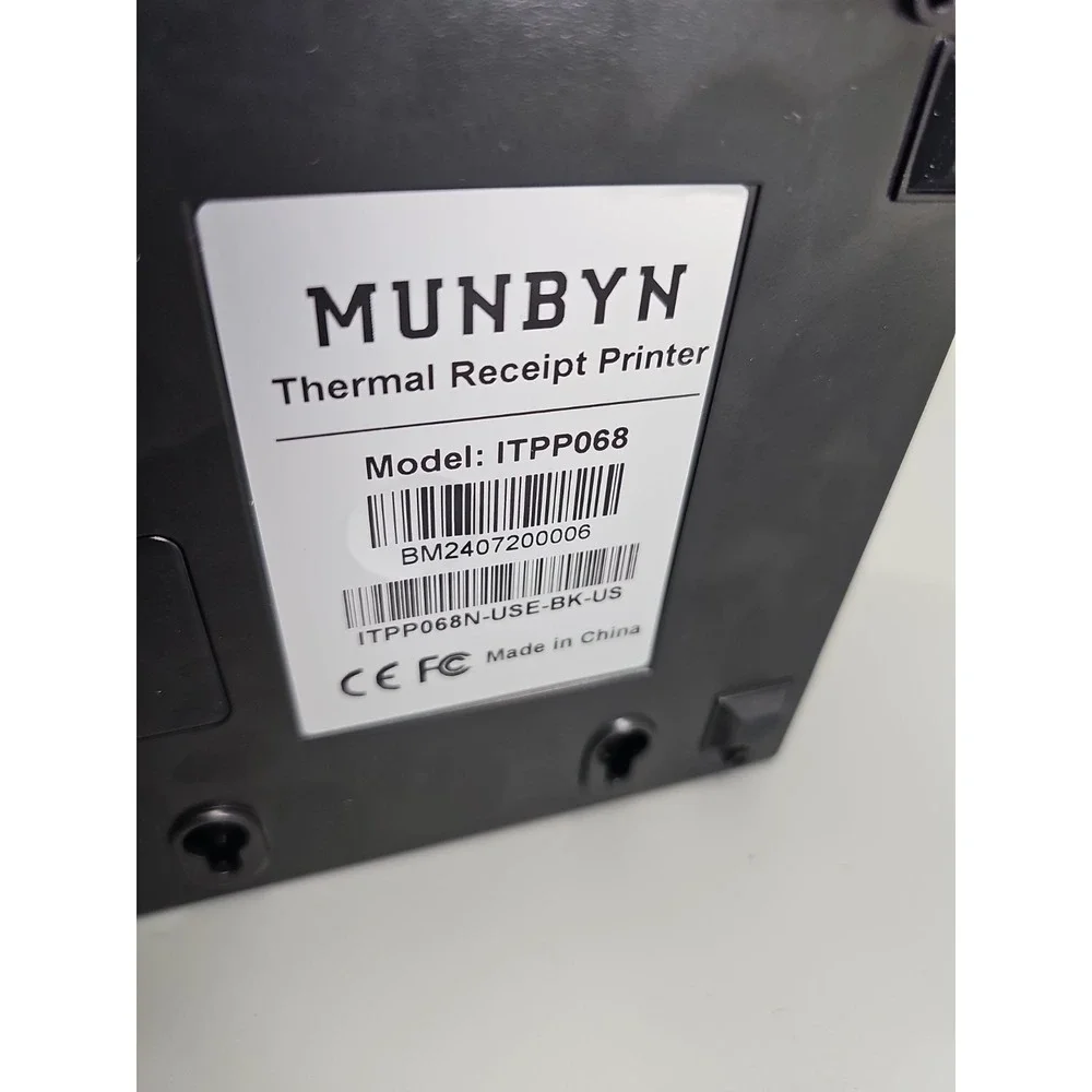 MUNBYN ITPP068 80mm POS Thermal Receipt Printer • USB Serial Ethernet • P068